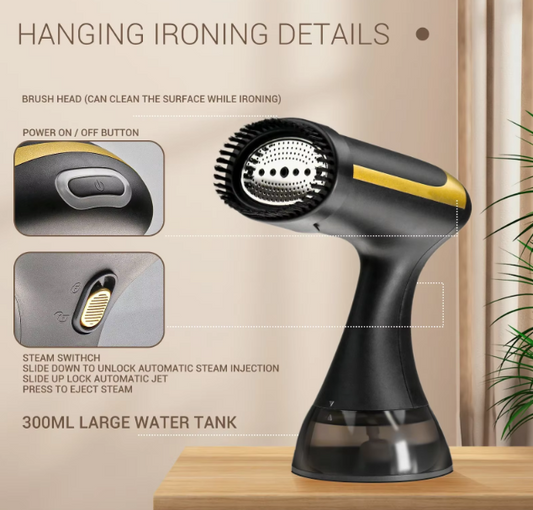1500W Garment Steamers Hand Holding Ironing Machine, Professional, Powerful And  Portable.