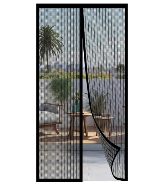 Magnetic Mesh Curtain for Summer, Anti-mosquito Protection, Automatic Closing