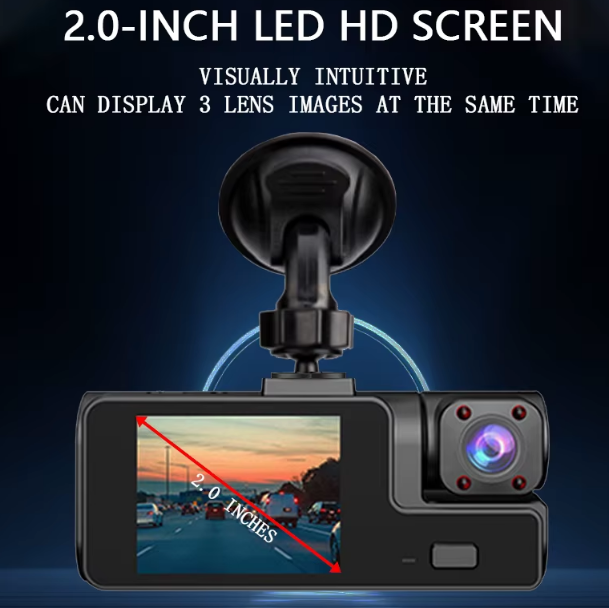 HD 1080P Dash Cam For Car, Night Vision, G-Sensor