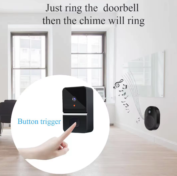 WiFi Smart Video Doorbell, Home Door Bell WiFi Intercom for Home