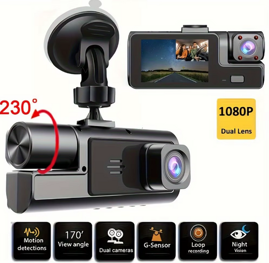 HD 1080P Dash Cam For Car, Night Vision, G-Sensor